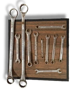 Lot Of 11 Craftsman Raised Panel Combination Wrenches - V Series-USA - Picture 1 of 14