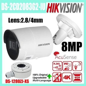 Original Hikvision 8MP AcuSense IR Mic Bullet IP Camera 2.8MM DS-2CD2083G2-IU - Picture 1 of 11