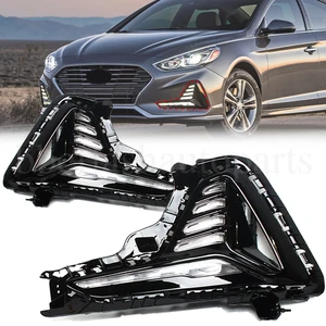 Front Bumper Fog Light LED Daytime Running Light For 2018-2019 Hyundai Sonata - Picture 1 of 5