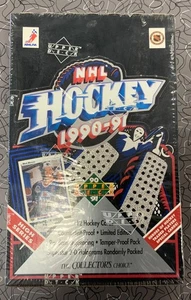 1990 -91  Upper Deck High Series Hockey Factory Sealed Box 36 packs - Picture 1 of 2