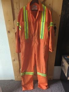 COVERALLS HIGH VISIBILITY/REFLECTIVE ORANGE  - Picture 1 of 3