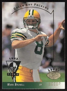 Mark Brunell Packers 1993 Upper Deck #91 casi nuevo - Imagen 1 de 2