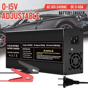 60A 12V LiFePO4 Lithium Batterieladegerät Autobatterie Ladegerät Vollautomatisch - Bild 1 von 17