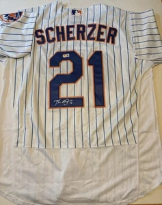 Max Scherzer Signed Autographed New York Mets Jersey Beckett COA! - Picture 1 of 3