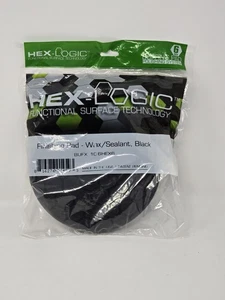 Hex-Logic Finishing Pad Wax Sealant Black BUFX_106HEX6 6 Inch - Picture 1 of 7