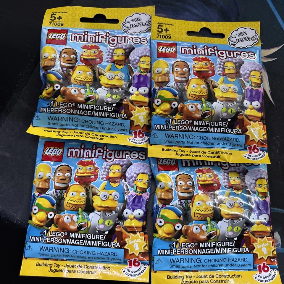 x4 New, Factory Sealed LEGO Simpsons Minifigures Series 2 (71009) From 2015 - image 1 of 2