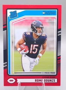 2024 Panini Donruss #309 Rome Odunze RC Rated Rookie Red Press Proof Bears - Picture 1 of 2