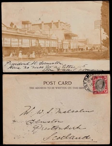1905 GERMISTON, President St, South Africa, Photo postcard to Scotland - Picture 1 of 1