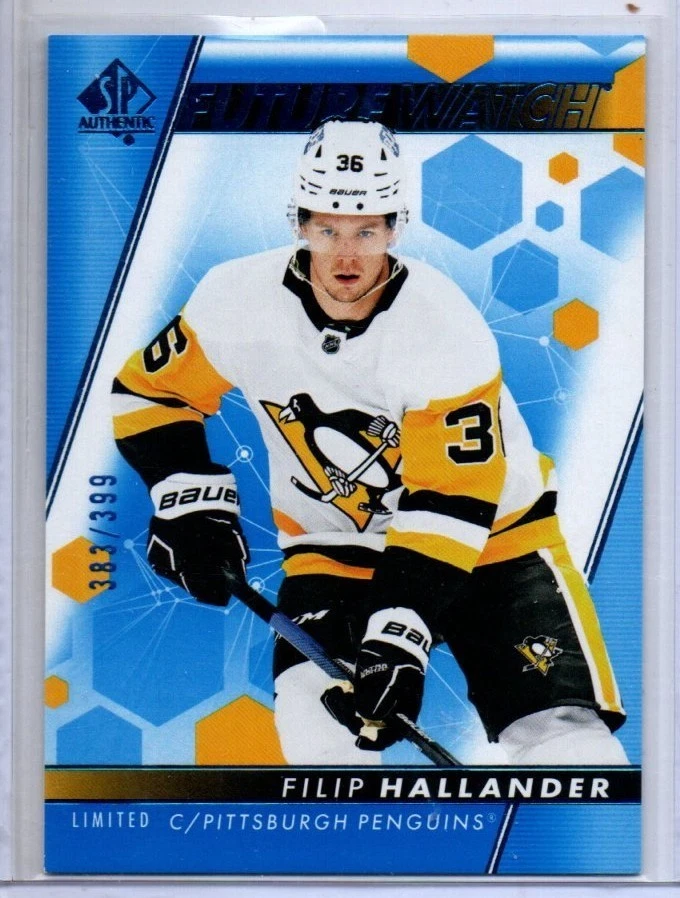 2022-23 Upper Deck SP Authentic Filip Hallander Future Watch RookieBlue 383/399 - Image 1 of 1