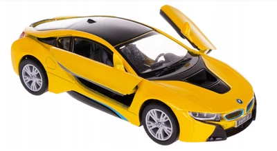 BMW i8 Alemania Coche Deportivo Modelo Diecast Juguete Amarillo Escala 1:36 Kinsmart Foto 1 de 4