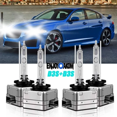 For Jaguar XF 2012-2019 4x D3S HID Headlight Bulbs High Low Beam White 6000K - Image 1 of 4