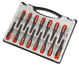 15 Piece Precision Screwdriver Set Flat, Phillips & Star With Case - Picture 1 of 3