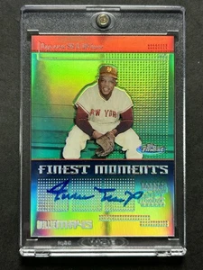 Willie Mays Giants 2004 Topps Finest Moments Auto Autograph Signed On Card - Picture 1 of 4