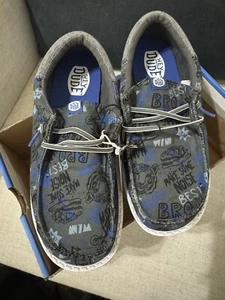 Hey Dude Wally Graffiti Mix Youth Size J5 Shoe Sneaker Loafer Slip On 42626-030 - Picture 1 of 6