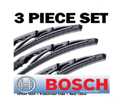 Juego de 3 LIMPIAPARABRISAS 19" Delantero Izquierdo + Derecho y 11" Trasero Jeep Liberty 2002-2007 Foto 1 de 4