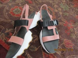 SOREL Kinetic Impact Sling Womens Strappy Sport Sandals, Black Pink, 8.5 M