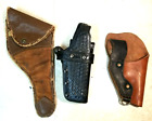 Vintage Leather Pistol Holster Lot of 3 Gould Goodrich Hauer Bros