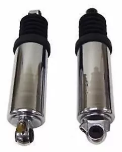 12" LOWERED CHROME AIR SHOCKS HEAVY DUTY HARLEY ELECTRA GLIDE ROAD KING STREET - Picture 1 of 1