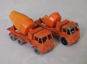TWO MATCHBOX LESNEY 26b FODEN CEMENT MIXER GPW - VERY GOOD CONDITION - BPW - Picture 1 of 19