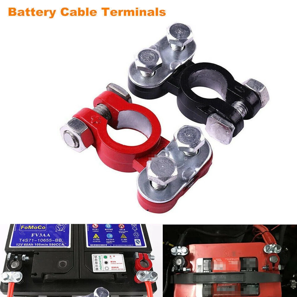 通用电池电缆端子顶柱连接器夹适用于汽车卡车 — 第 1/4 张图片