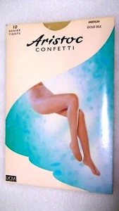 Vintage Aristoc Pantyhose, Satin sheer, medium, gold silk color - Picture 1 of 5