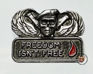 Chaleco de calavera Freedom isn't Free pin para motociclista hecho en EE. UU. envío gratuito a EE. UU. - Imagen 1 de 3