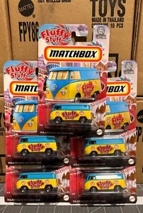 LOT OF 5 Matchbox Volkswagen Delivery Van Fluffy Stuff Candy Series #4/6 - Picture 1 of 5