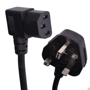 1.8m Cable de Energía GB Conector A Ángulo Recto IEC C13 (Principal IEC) Para PC - Imagen 1 de 5
