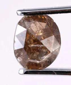 0.69 Ct Natural Oval Shape Loose Diamond Brown Color Diamond Untreated Diamond - Picture 1 of 11