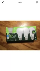 New 75 Watt Equivalent A19 4 pack LED Light Bulb 3000K dimmable - Picture 1 of 2