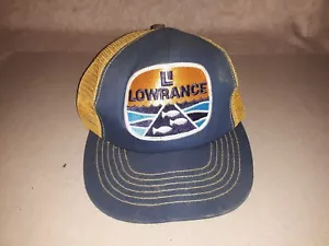 Vintage LOWRANCE Classic Trucker Style Fishing Hat (1980's/1990's) - Picture 1 of 6