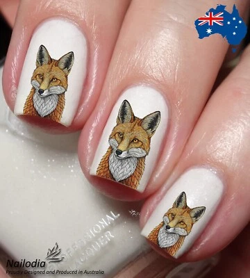 NAILODIA Psychedelic Fox Nail Art Decal Sticker