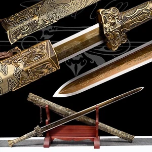 99cm Handmade Sword/High-Quality Blade/Fighting Master/Collectible/Real Katana - Picture 1 of 12