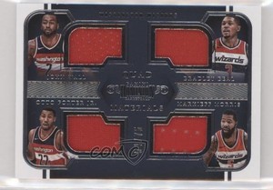 2017 Dominion Quad Materials /75 Bradley Beal John Wall Markieff Morris Jr #30