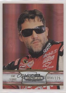 2011 Press Pass Showcase Elite Exhibit Gold /125 Denny Hamlin #42