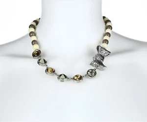 Marc by Marc Jacobs 131951 Exploded Bow Bauble Crystal Necklace - Picture 1 of 2