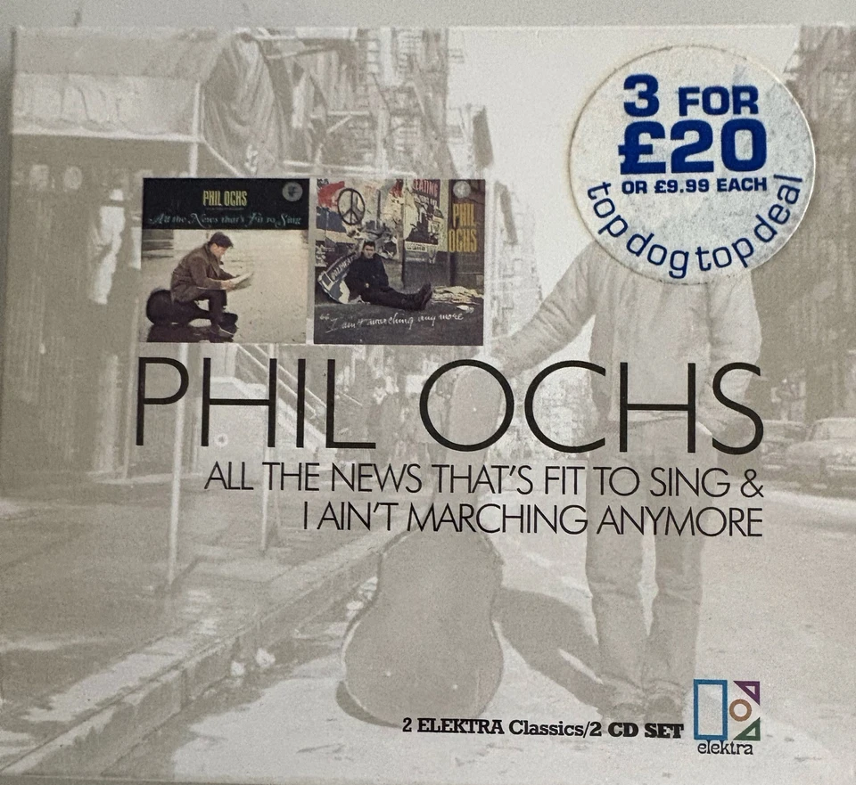 PHIL OCHS - All The News/I Ain't Marching 2 x CD 2001 Elektra Exc Cond! Foto 1 de 2
