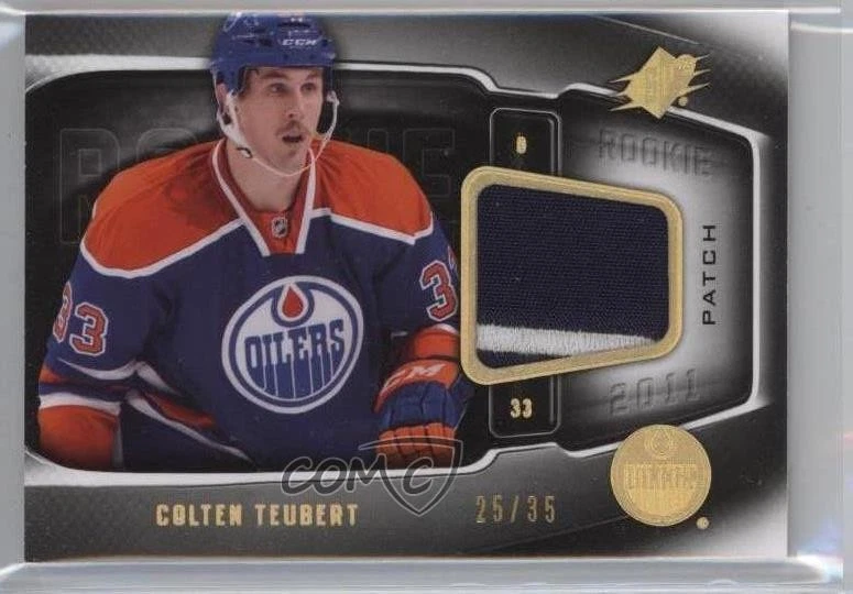 2011-12 SPx SPx Rookie Patch Spectrum /35 Colten Teubert #172 Rookie Patch RC - Image 1 of 2