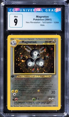 2001 Pokemon Magneton 10 Neo Revelation 1st Edition Holo CGC 9 - Image 1 of 2