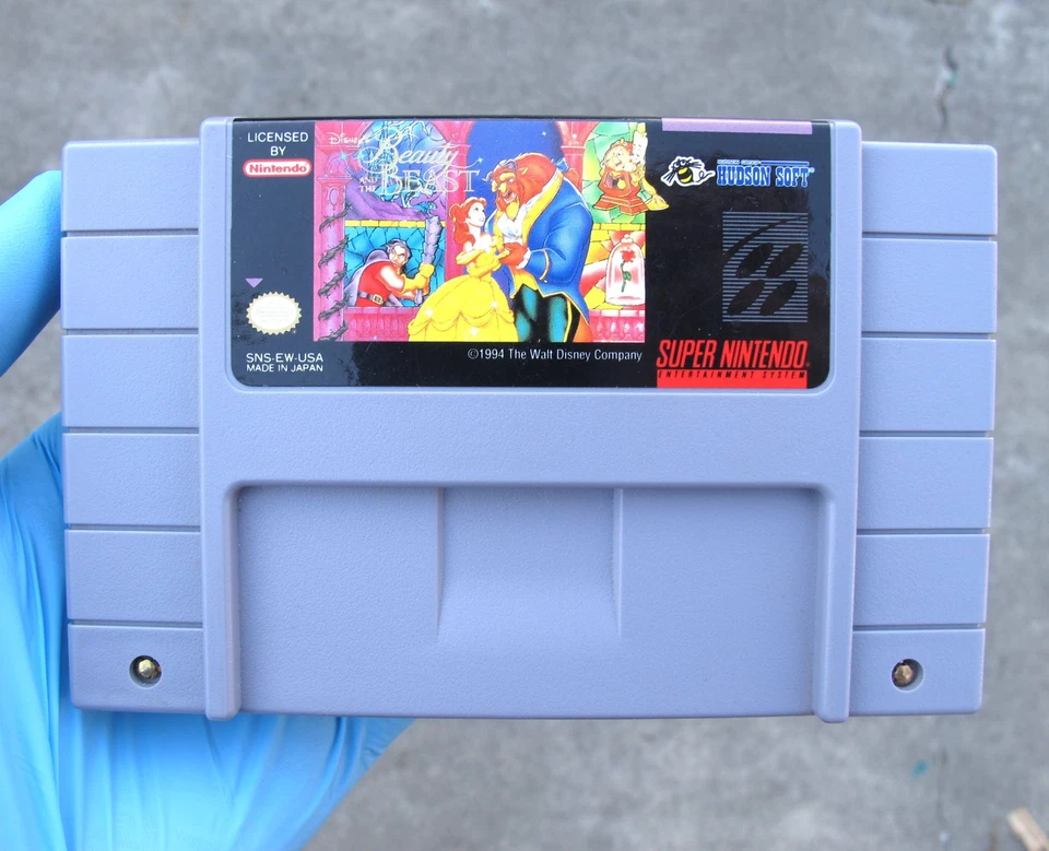 Disney's Beauty and the Beast (Super Nintendo SNES, 1994) Casi Como Nuevo - ¡PROBADO! Foto 1 de 4