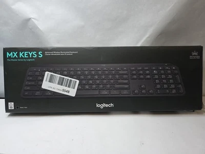 Logitech MX Keys S Full-Size Bluetooth Wireless Keyboard - Black  - Image 1 of 3