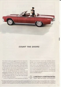 Vintage 1962 Ford Lincoln-Mercury Lincoln Continental Print Ad - Picture 1 of 1