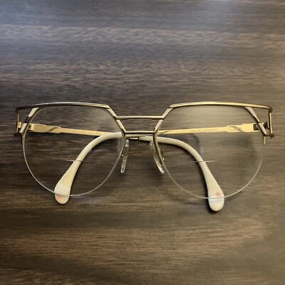 Bonitas gafas blancas Cazal vintage modelo 248 col. 332 marcos dorados Foto 1 de 4