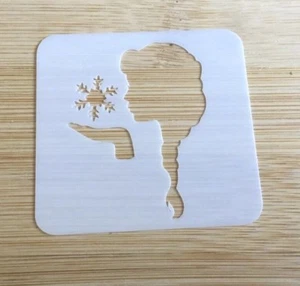 Face painting stencil reusable washable frozen snowflake elsa 4.5x4.5cm - Picture 1 of 2
