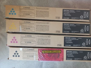 Genuine Ricoh IM C3500 C3000 CMYK Toner Cartridges 842259 842260 842261 842262 - Picture 1 of 3
