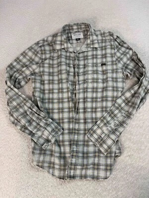 Volcom Workwear Mens Cotton Blend Plaid Long Sleeve Multi Button Up Shirt Medium - Image 1 of 4