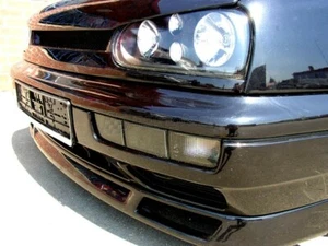 Front indicator black smoke bezels fog lights NSW for VW Golf 3 Vento - Picture 1 of 3