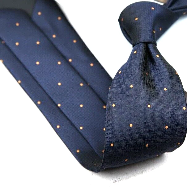 Nueva Corbata Clásica Lunares Roja Marrón JACQUARD TEJIDA 100% Seda Para Hombre Foto 1 de 1