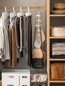 Purse Hanger for Closet - Rotating Handbag Hanging Hook Bag Storage Space Sav... - Picture 1 of 7