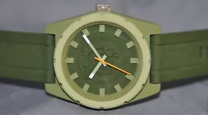 Diesel Men's Green Dial Green Rubber Strap Watch DZ1594 - Picture 1 of 5
